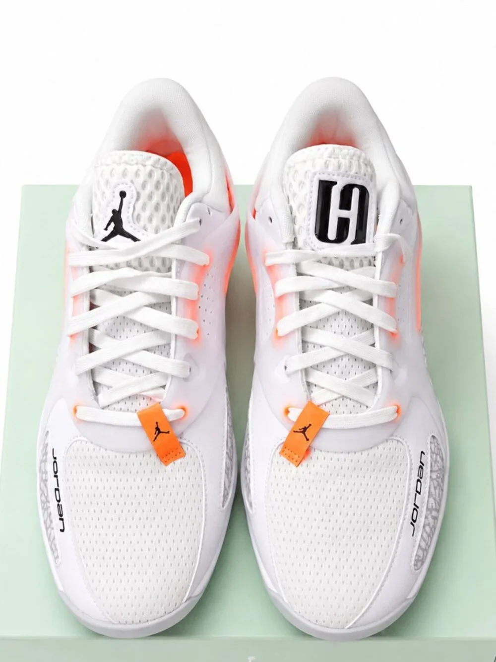 Jordan Heir Series White Total Orange Wolf Grey Sneakers IO0409-108 Mens 11.5